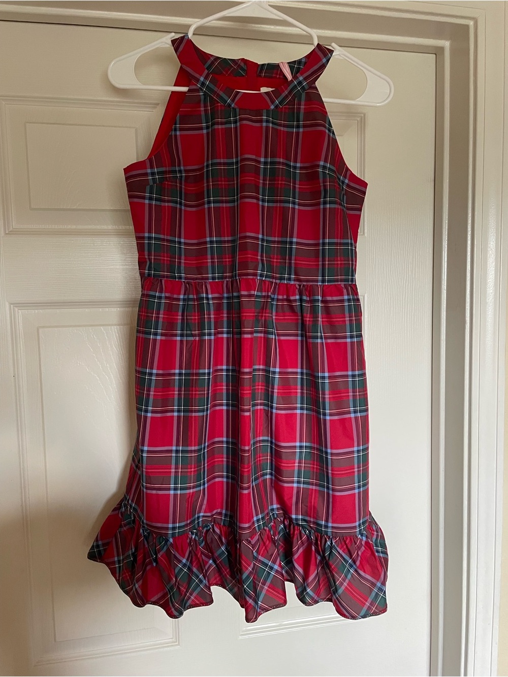 NWT Vineyard Vines Red and Green Plaid Sleeveless Holiday Dress
